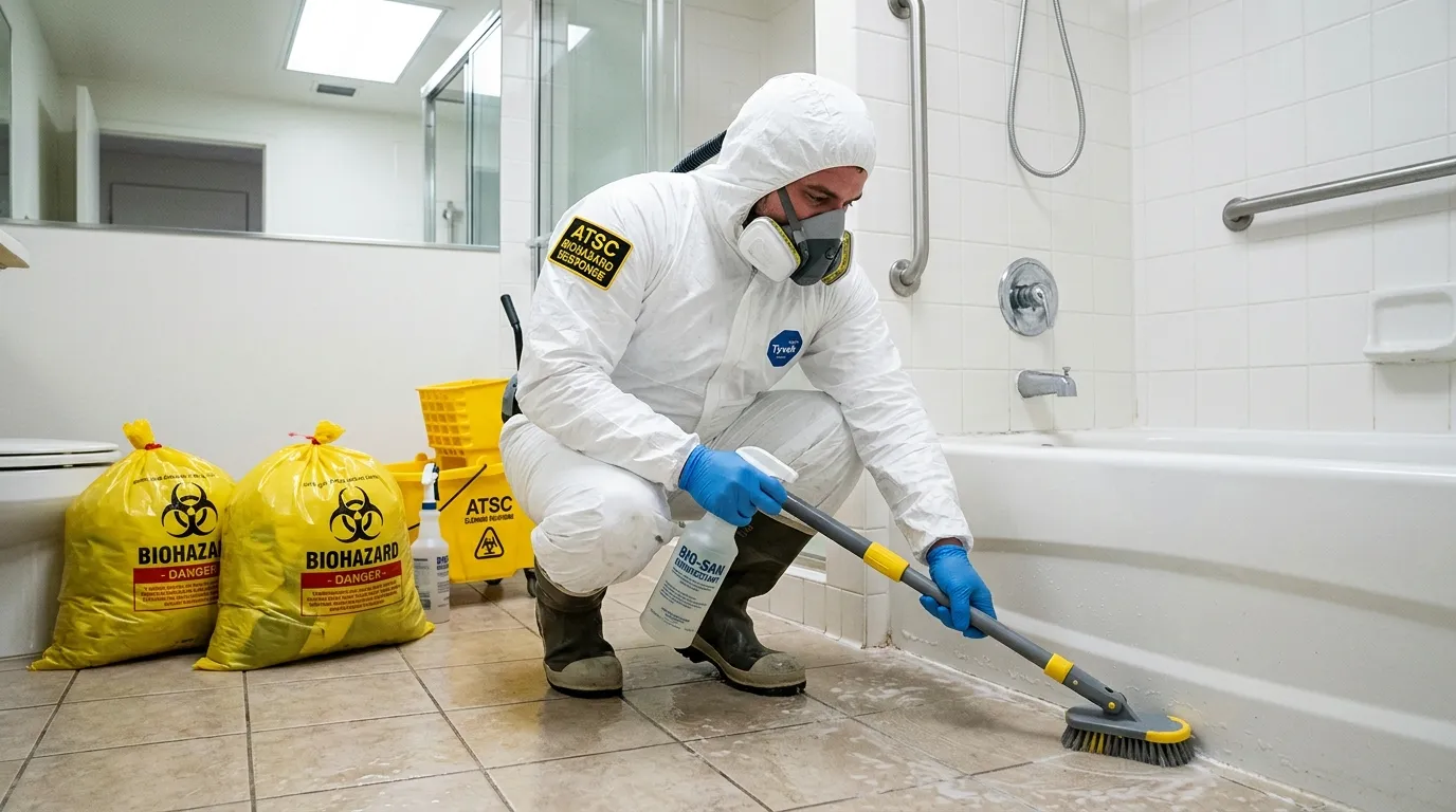 Decontamination equipment deployed for Blood Cleanup in Steger